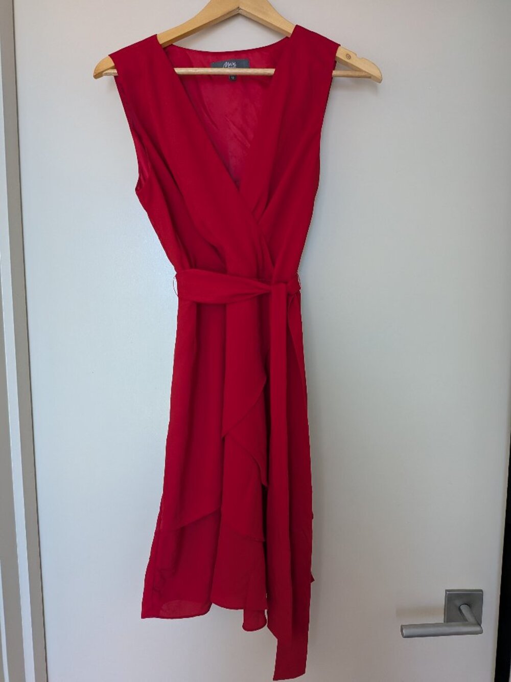 Red dress US 8 (AU 12 label) Tie Waist